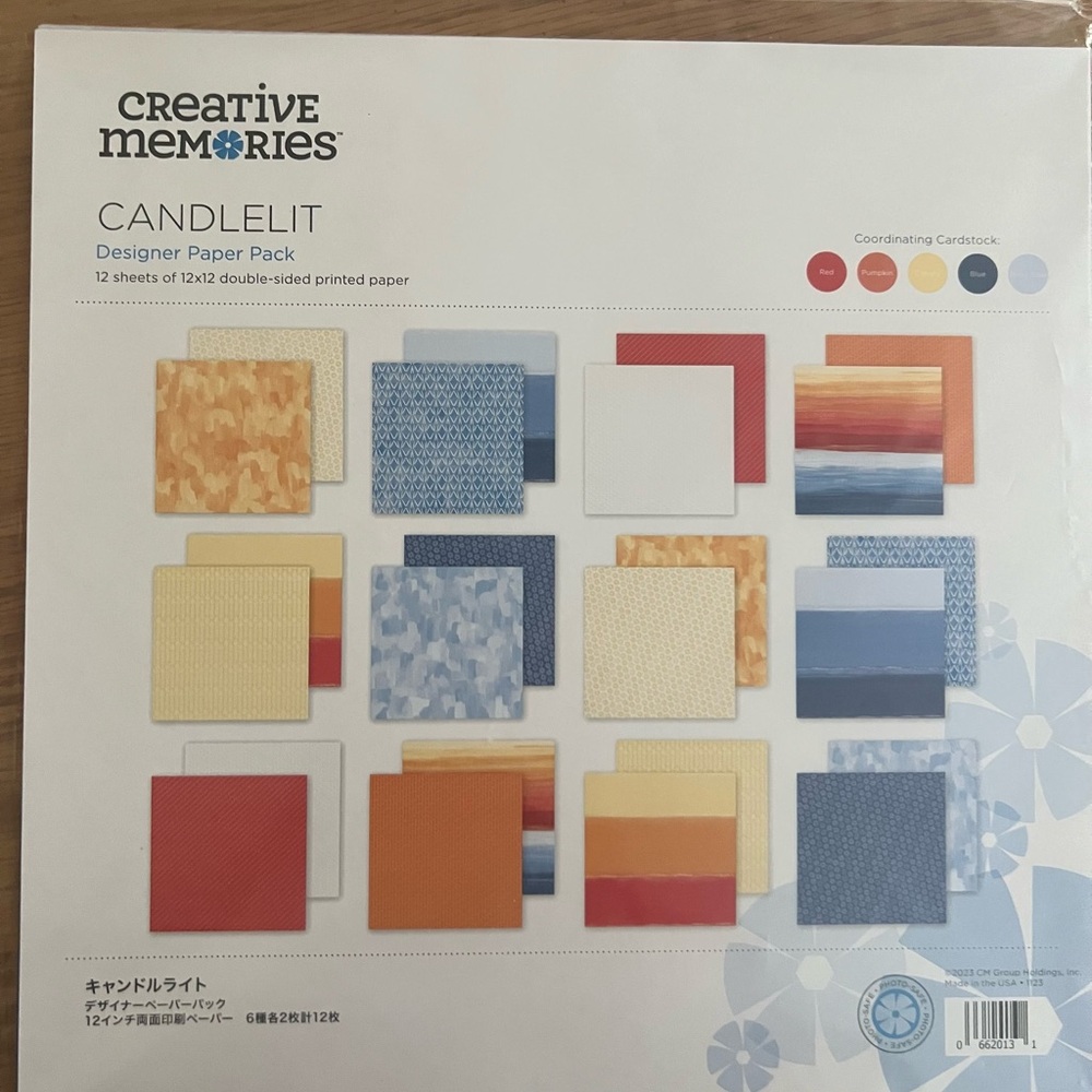 Creative Memories Candlelit Paper Pack new